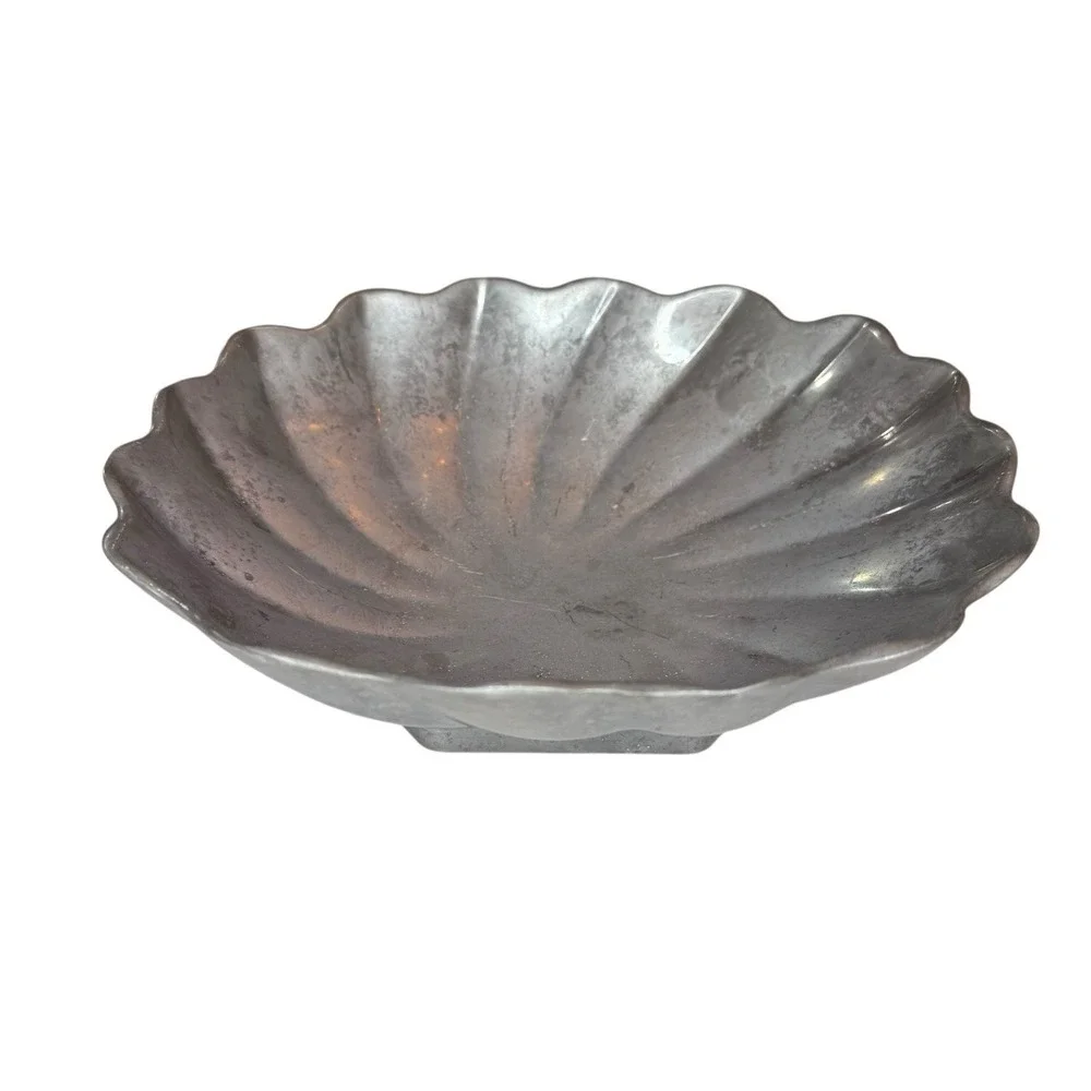 Vintage Wilton Armetale Pewter Tavern Salad Serving Bowl Matte‎ Finish 10.5